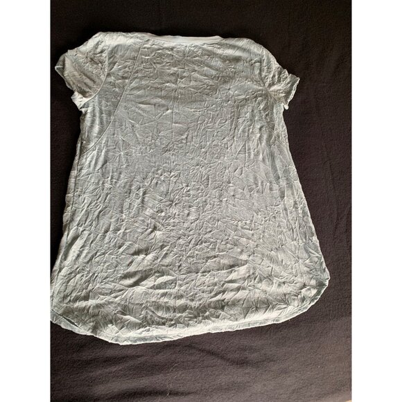 Simply Vera Vera Wang Ladies Crinkle-Style Top Size Large Sage Green - Picture 9 of 9
